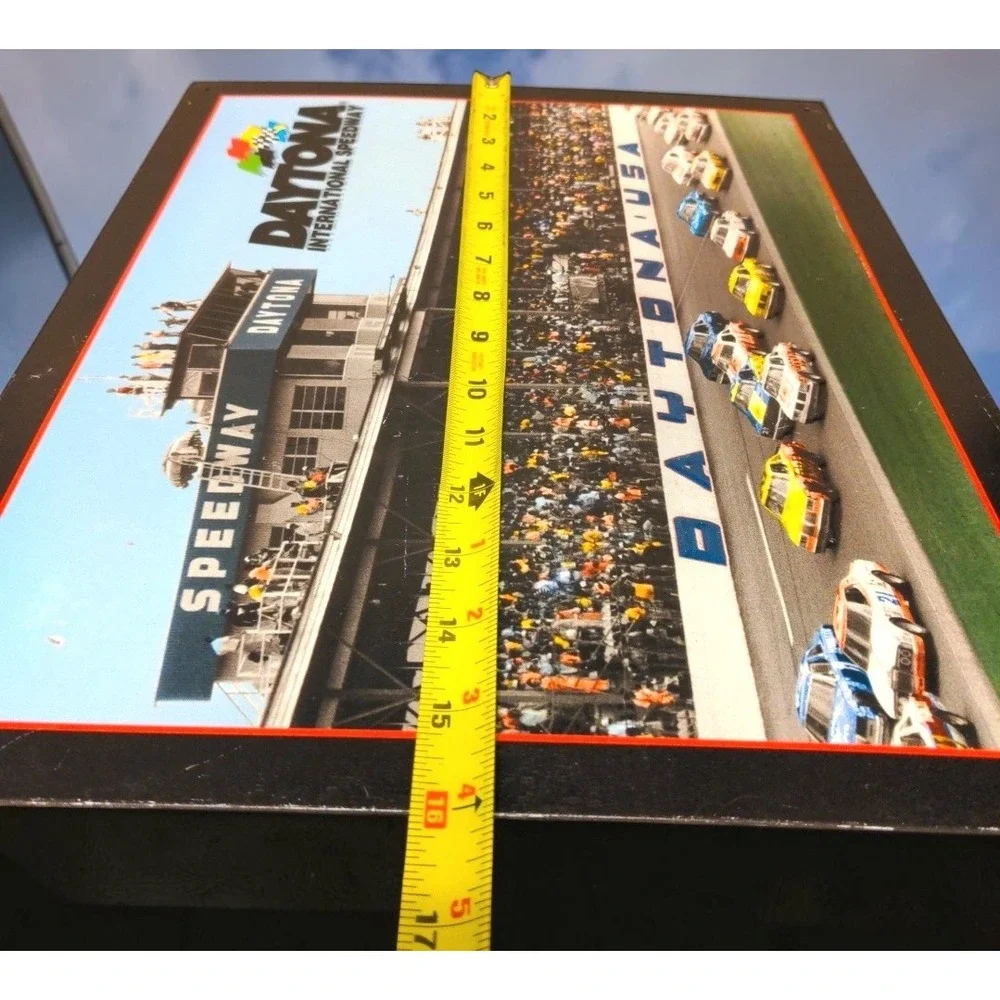 VTG 2004 Daytona International Speedway Tin Sign 12x16 1970s NASCAR Collector